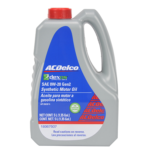 Aceite Sintético 0W20 sintético Dexos Gen 2 Garrafa 5 litros