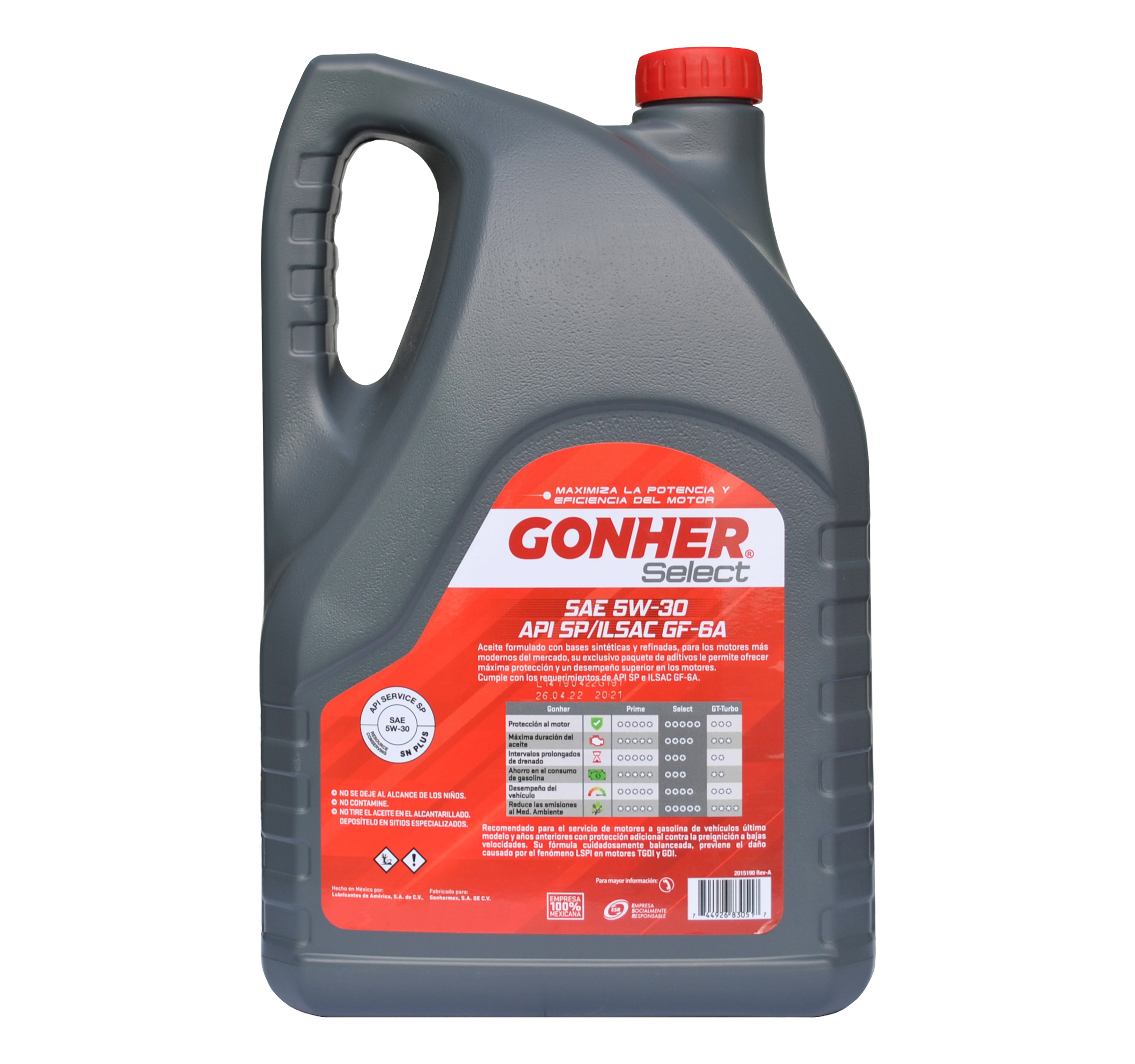 Foto 3 | Aceite Semi Sintético Gonher para Motor 5 L