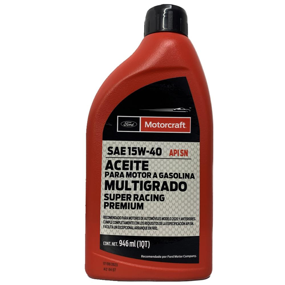 Aceite Motorcraft Super Racing Multigrado Motor Gasolina 15w40