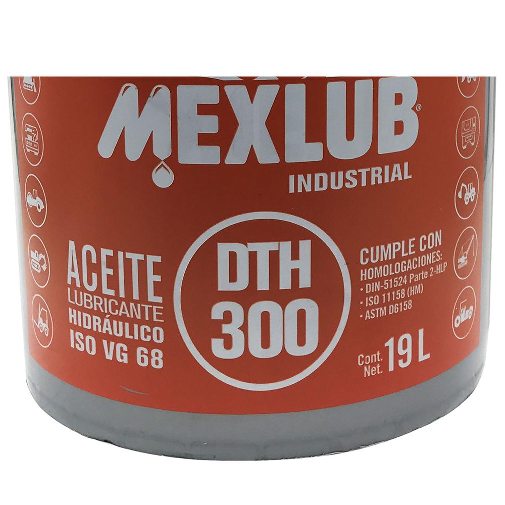 Foto 3 pulgar | Aceite Hidraulico Mexlub Dth300 Cubeta 19 Litros