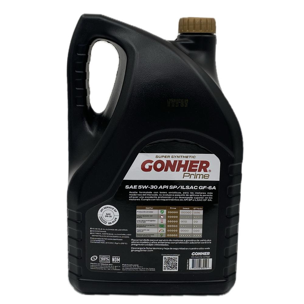 Foto 3 pulgar | Aceite de Motor  Gonher Prime 5w30 5 Litros