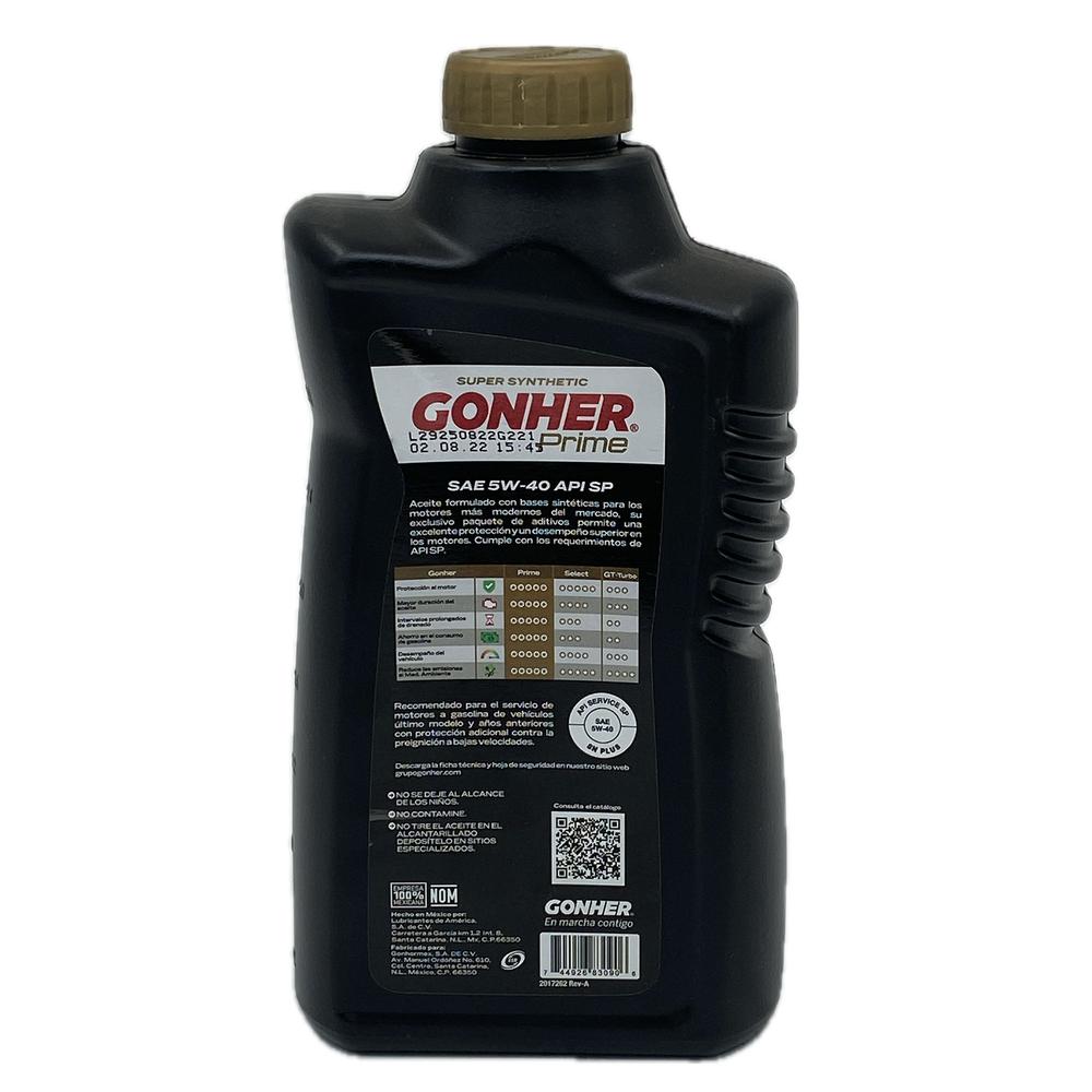 Foto 3 pulgar | Aceite de Motor 946 ml Gonher Prime 5w40