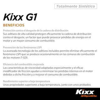 Foto 4 | Aceite De Motor Sintético Kixx G1 Sp 5w-40, 1l
