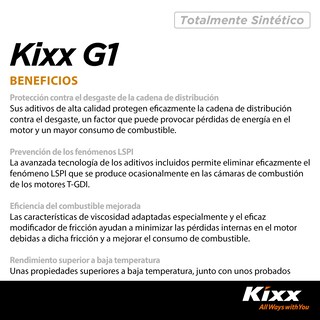 Foto 4 | Aceite De Motor Sintético Kixx G1 Sp 5w-20, 4l