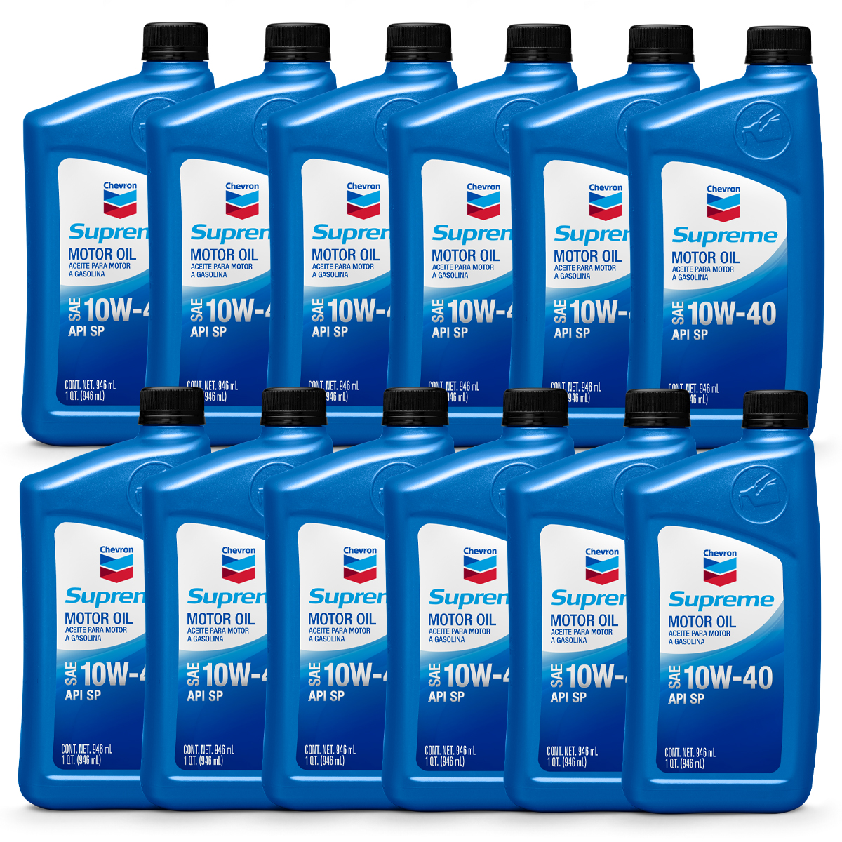 Foto 2 pulgar | Aceite Para Motor A Gasolina Chevron Supreme 10w-40 12pz