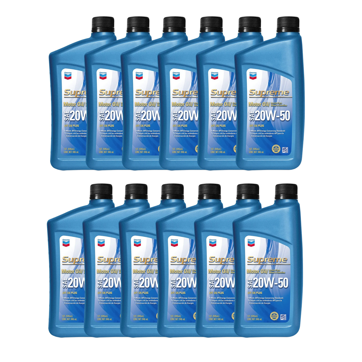 Foto 2 pulgar | Aceite Para Motor A Gasolina Chevron Supreme 20w-50 12pz