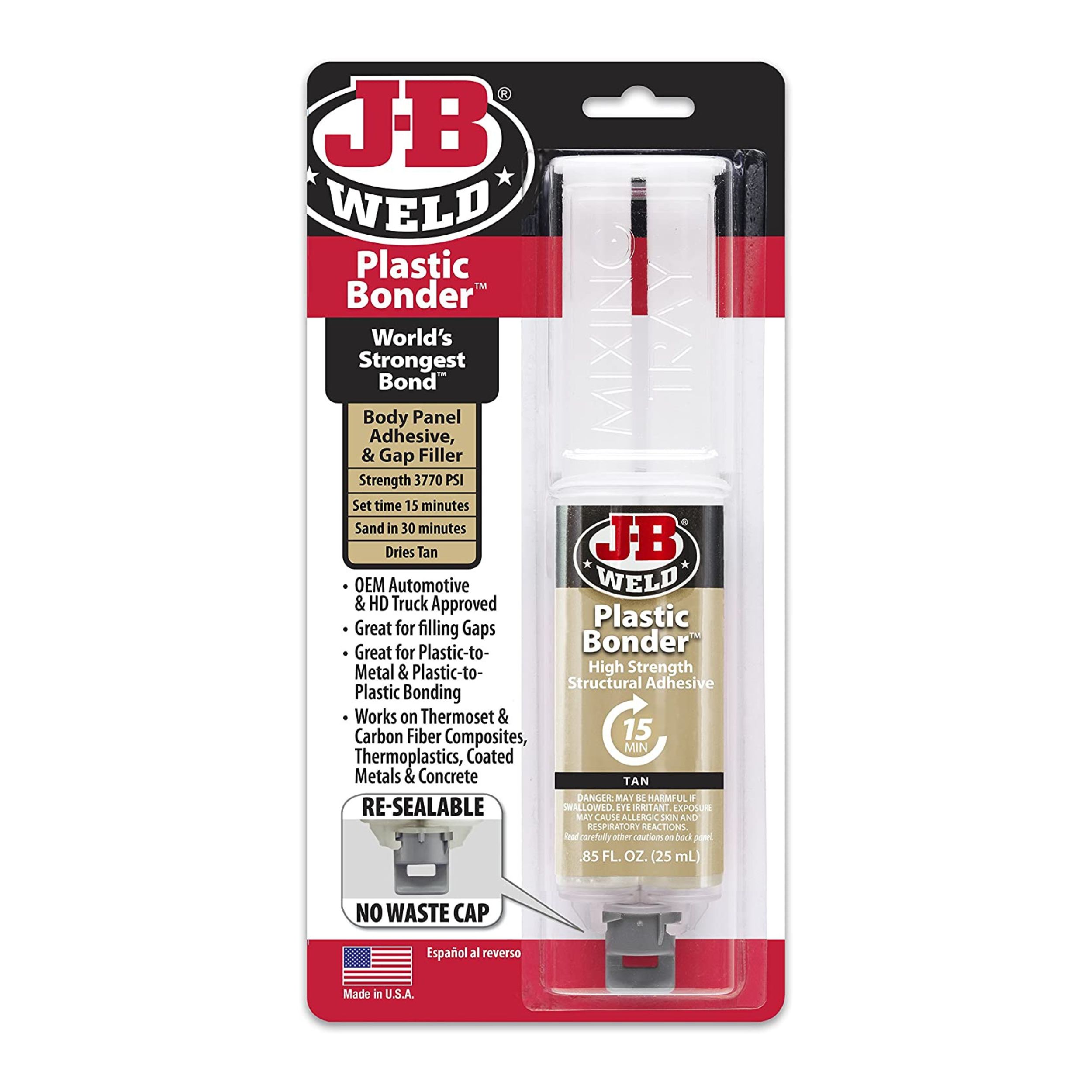 Foto 2 pulgar | Jeringa Adhesivo Plastico J-b Weld 50133spa  25ml.