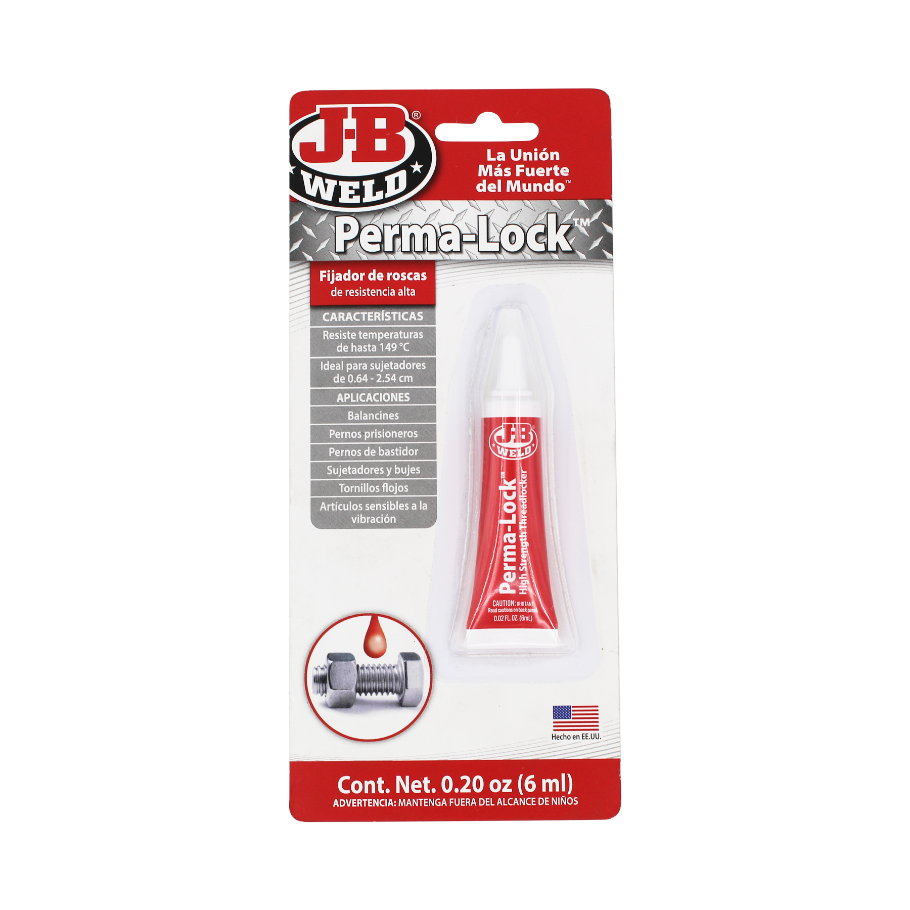 Foto 1 | J-b Weld  Fijador De Roscas Rojo  27106spa  6ml.