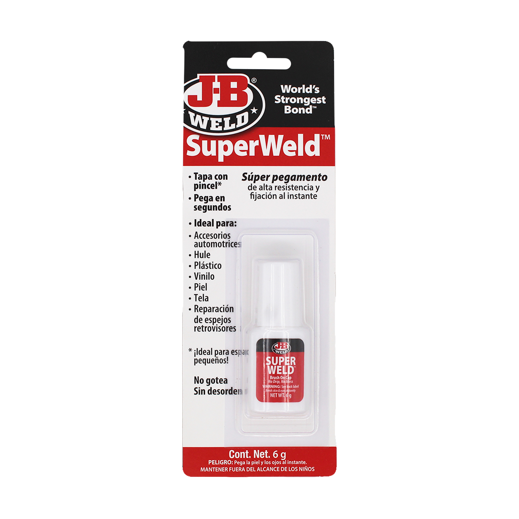 Foto 2 pulgar | Adhesivo Instantaneo J-b Weld Con Brocha  33106spa  6gr.