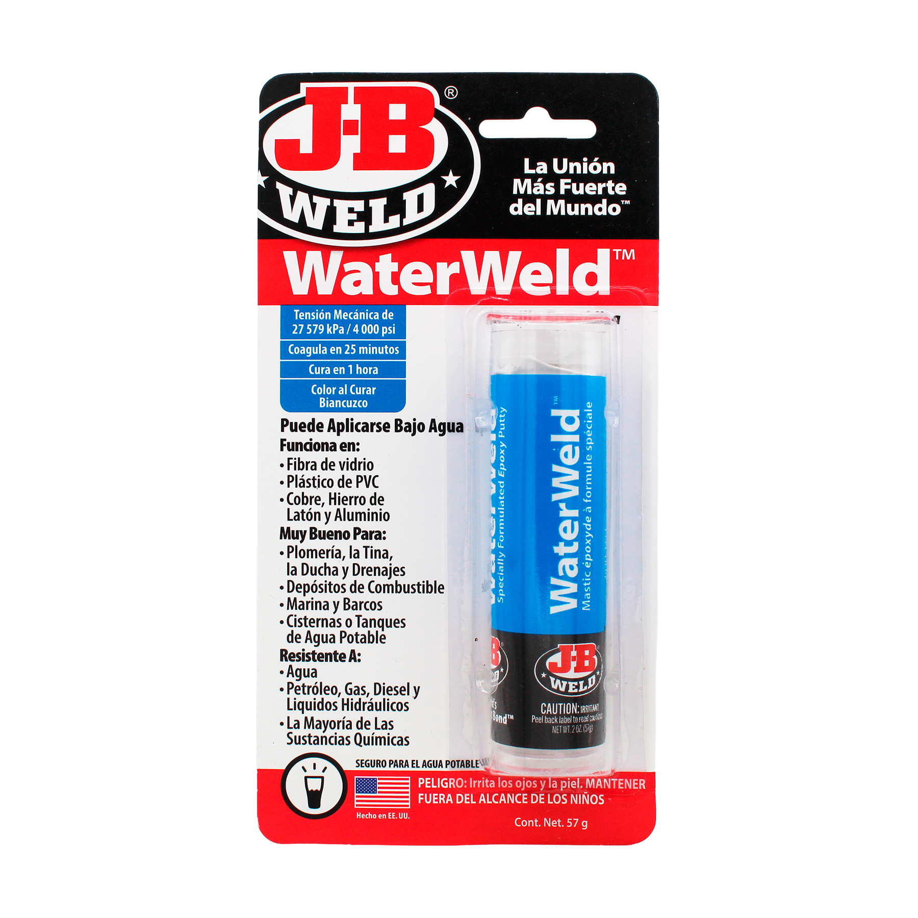 Foto 1 | J-b Weld  Masilla A Prueba De Agua  8277spa  57gr.