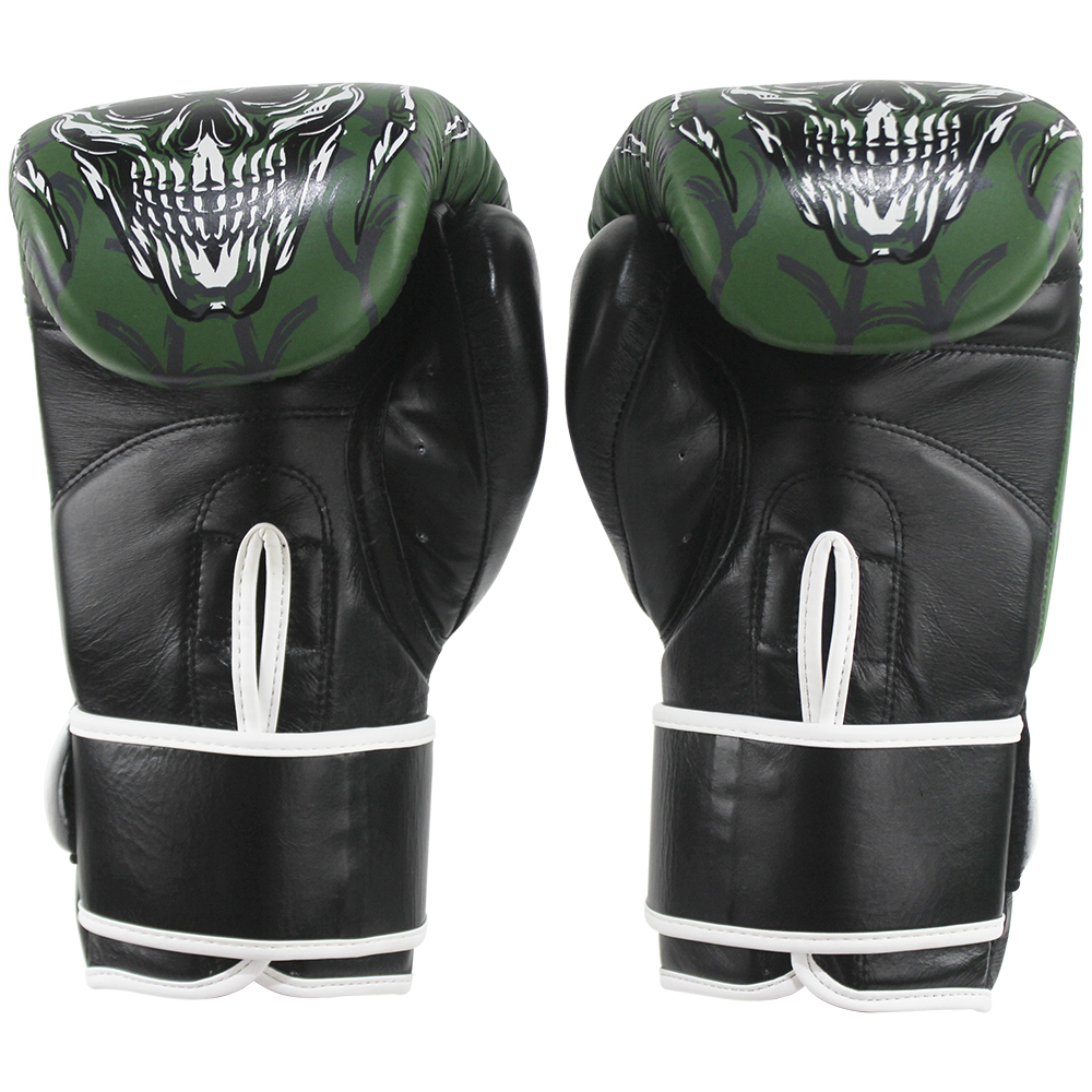 Foto 3 pulgar | Guantes de Box de Piel Fire Sports Spider 12oz color Verde