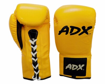 Foto 1 | Guantes de Box Adx color Amarillo con Protección en Muñeca y Relleno Multicapas de Piel Pk