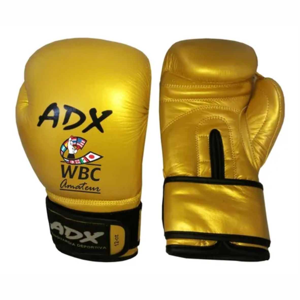 Foto 2 pulgar | Guantes de Box Adx Oficial Wbc con Relleno Multicapas Piel color Amarillo