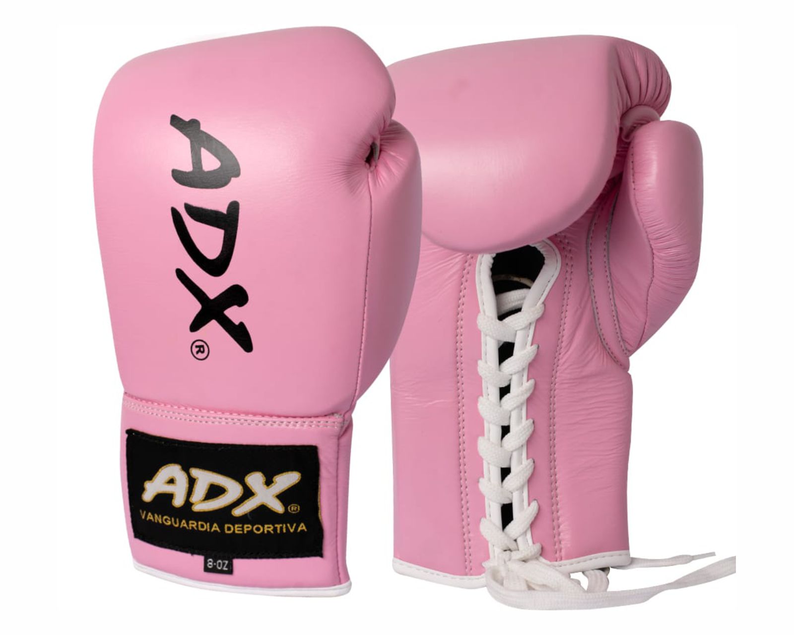 Guantes de Boxeo Adx de Piel Profesional color Rosa con Relleno Multicapas