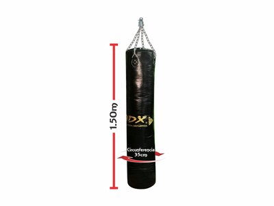 Foto 2 | Costal de Box Adx Banana color Negro Reforzado 150x35cm más Cadena y Destorcedor