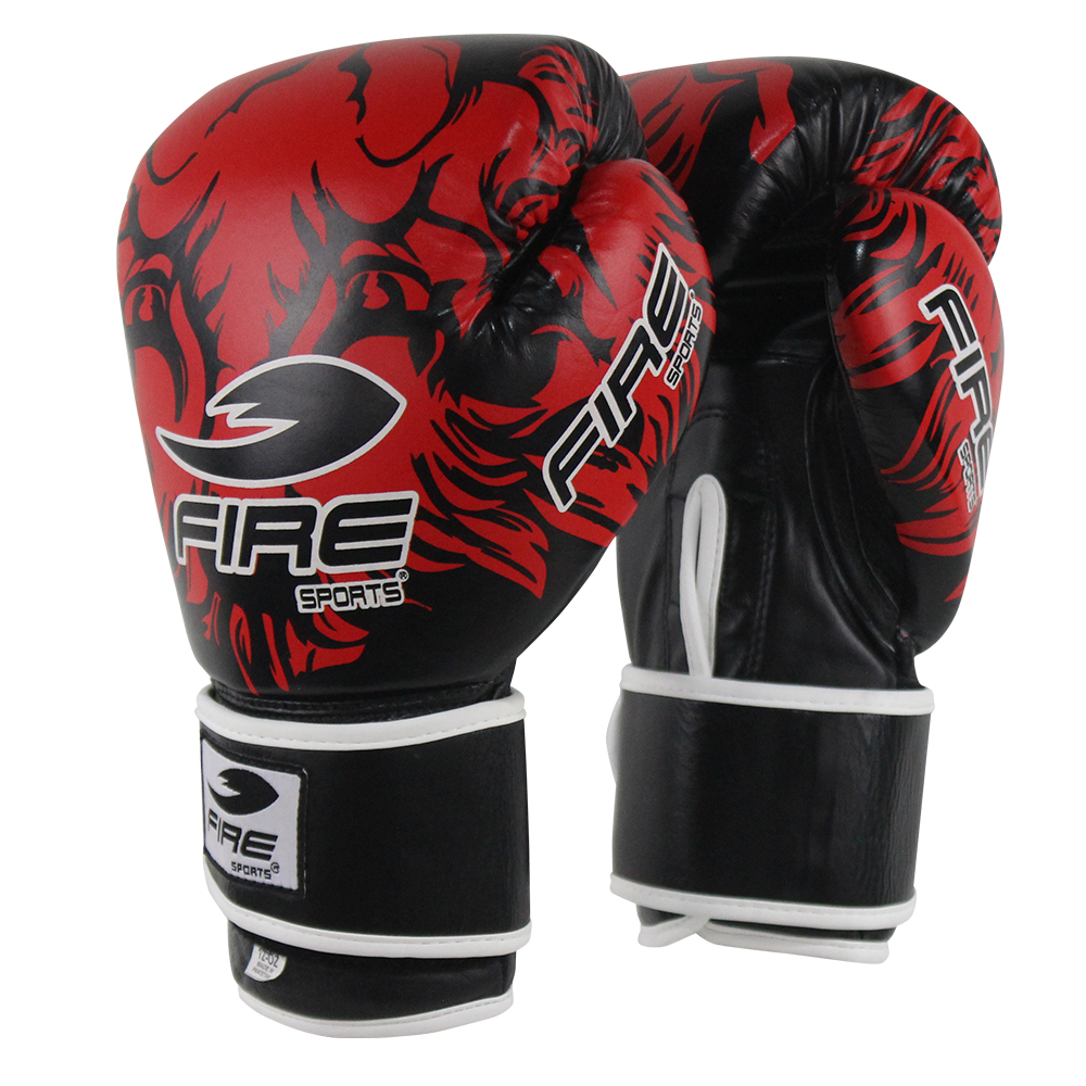 Foto 2 pulgar | Guantes de Box Piel Fire Sports Entrenamiento Tigre 12oz