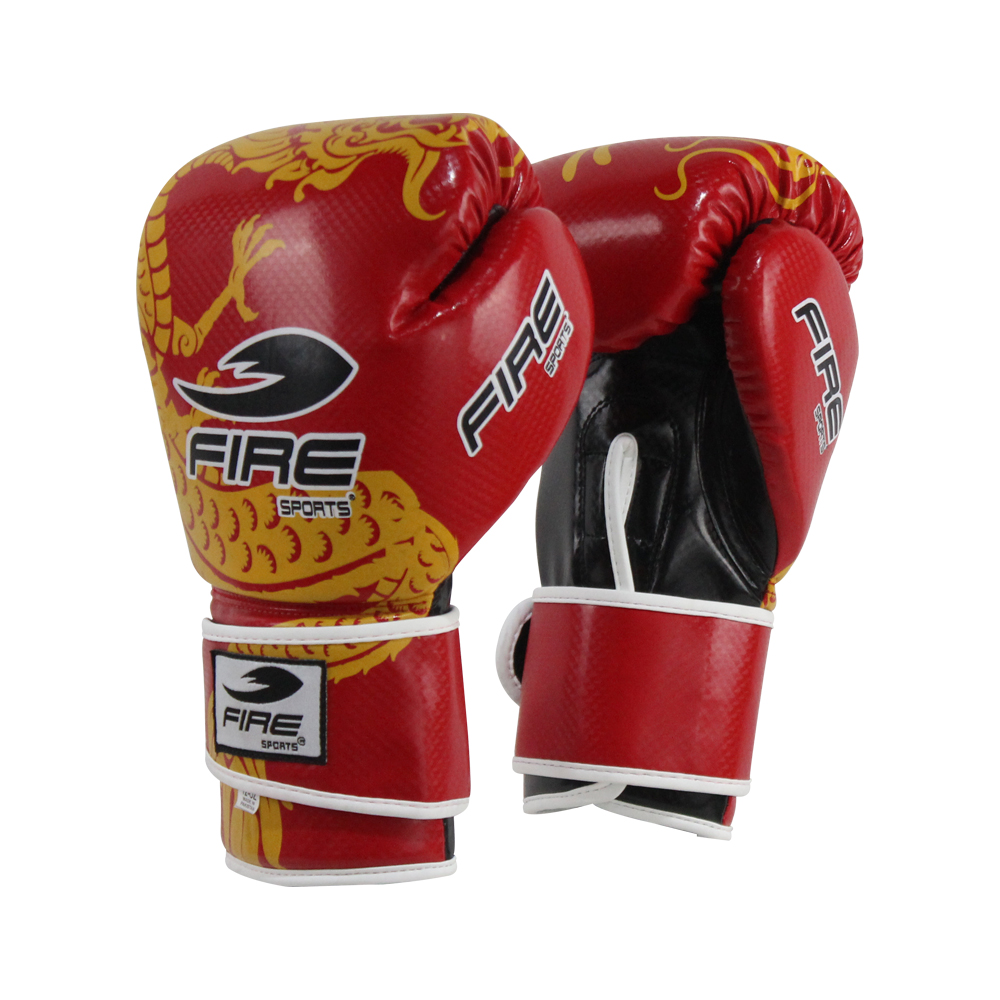 Foto 2 pulgar | Guantes de Box Pvc Fire Sports Entrenamiento 12 Oz Dragon