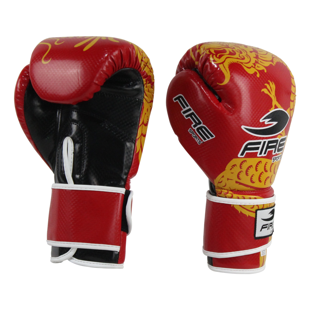 Foto 3 pulgar | Guantes de Box Pvc Fire Sports Entrenamiento 12 Oz Dragon