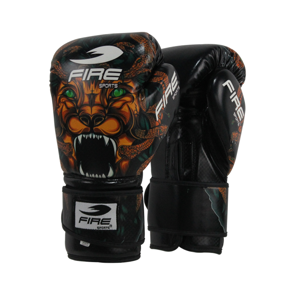 Guantes de Box Pvc Fire Sports Entrenamiento 12 Oz León