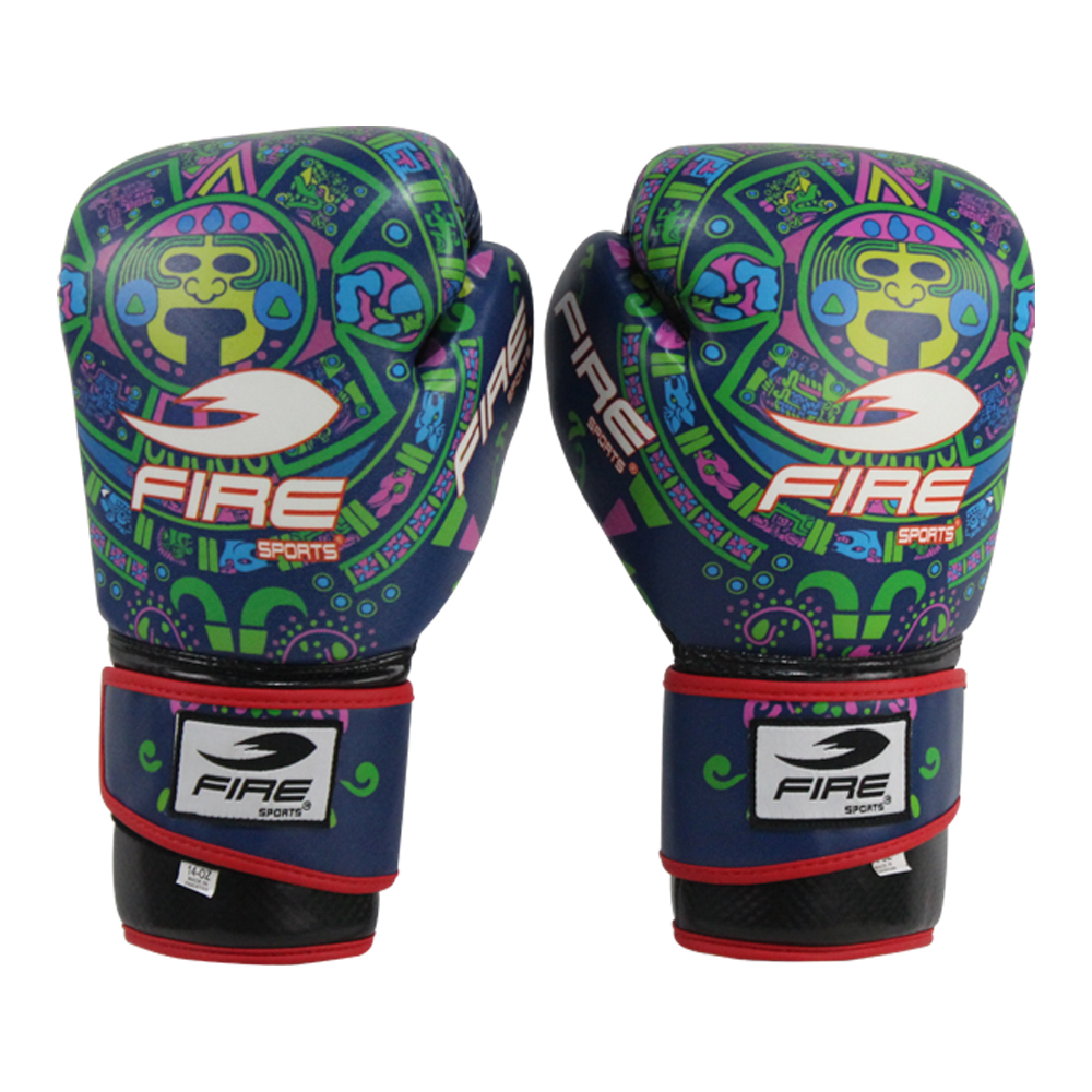 Foto 4 pulgar | Guantes de Box Pvc Fire Sports Multicolor para Entrenamiento de 14 Oz Fire Time