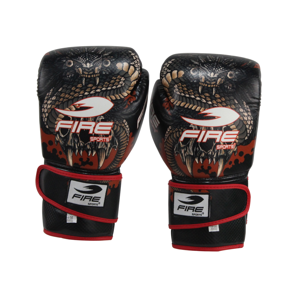 Foto 4 pulgar | Guantes de Box Pvc Fire Sports Entrenamiento 14 Oz Snake