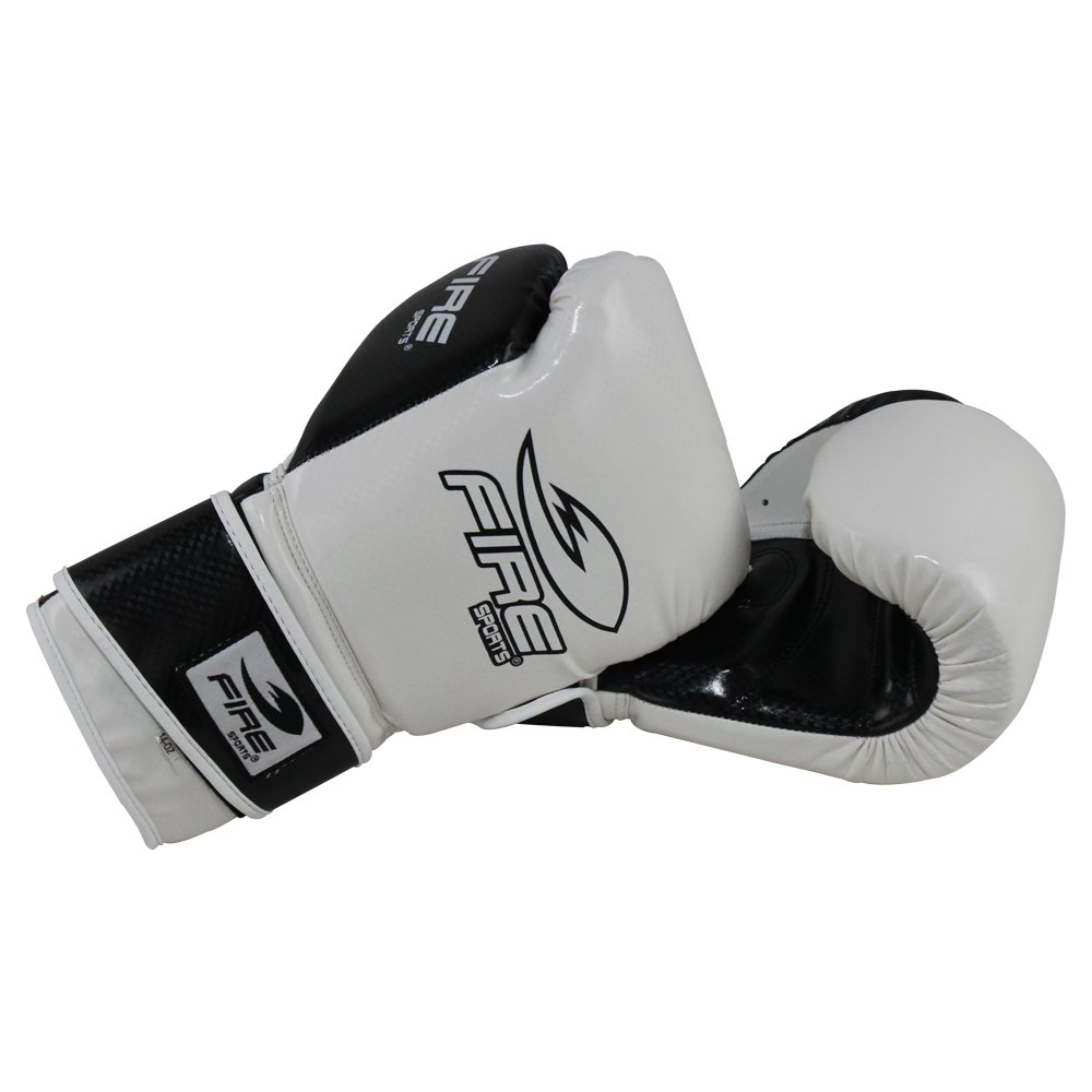 Foto 3 pulgar | Guantes de Box Pvc Fire Sports Entrenamiento 12 Oz color Blanco