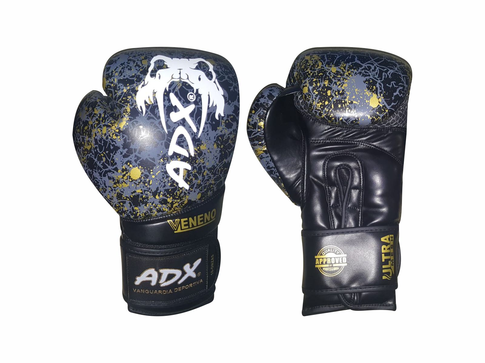 Foto 2 pulgar | Kit de Guantes de Box Adx Veneno color Negro de 12 Oz