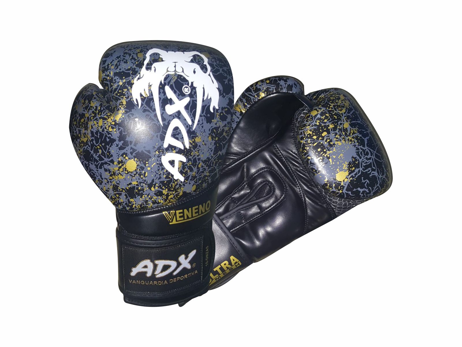 Foto 3 pulgar | Kit de Guantes de Box Adx Veneno color Negro de 12 Oz