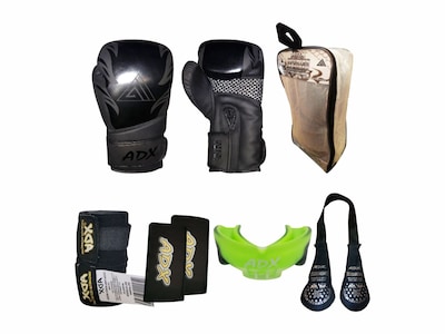 Foto 2 | Kit de Guantes Adx Dark Fire color Negro de 12 Oz