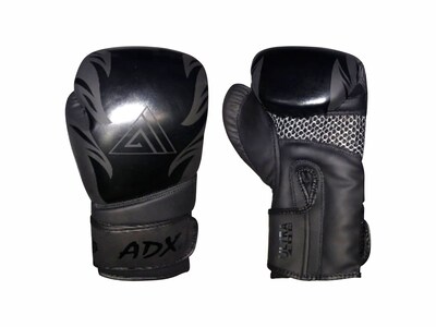 Foto 1 | Kit de Guantes Adx Dark Fire color Negro de 14 Oz