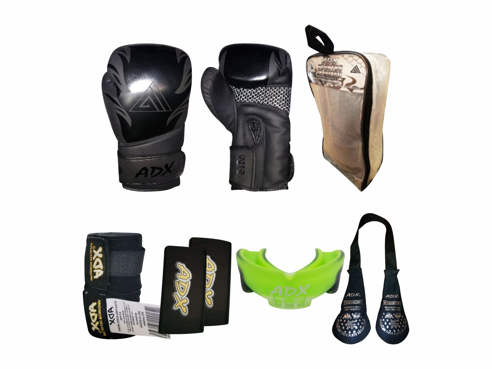Foto 3 pulgar | Kit de Guantes Adx Dark Fire color Negro de 16 Oz