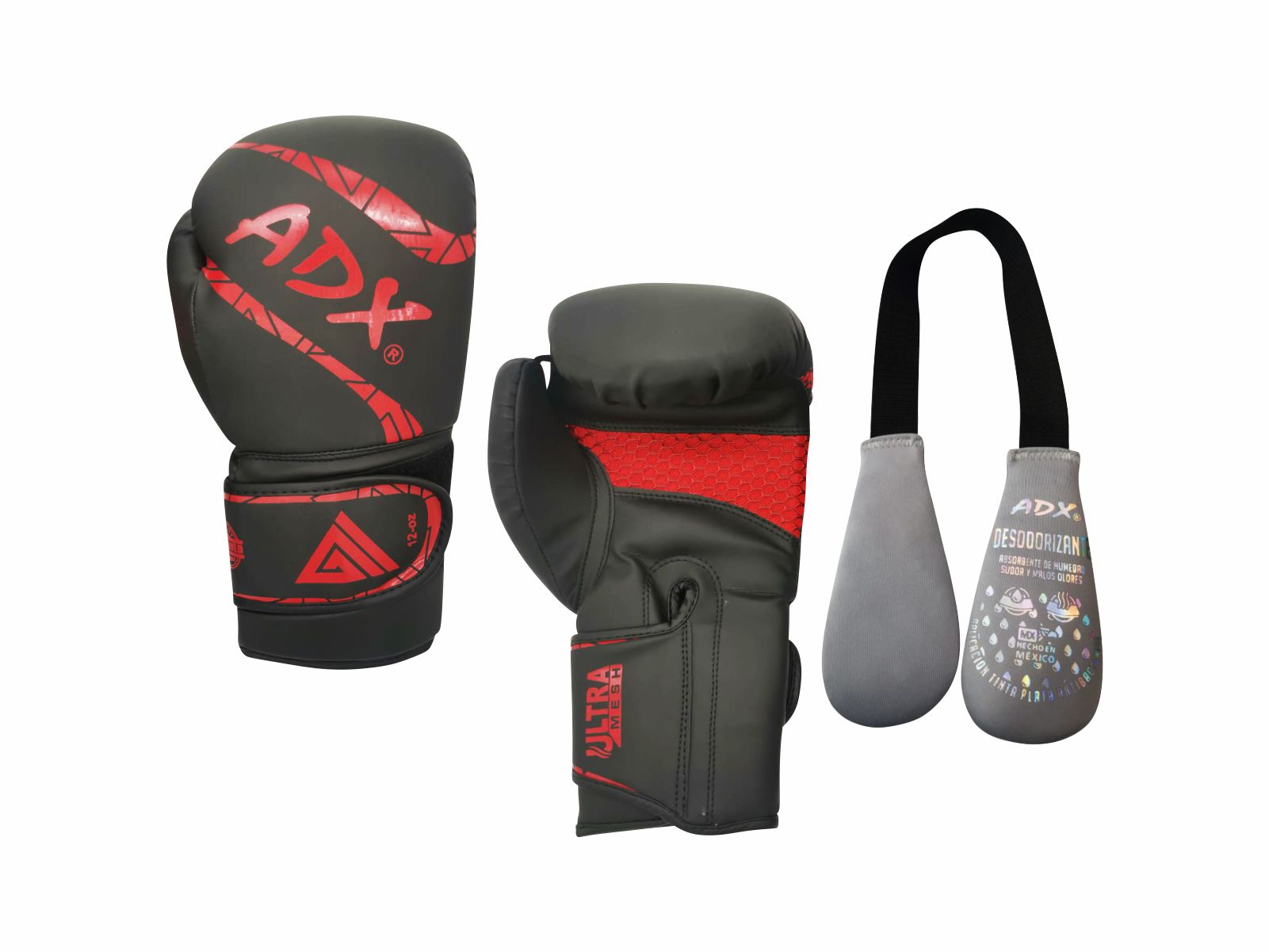 Foto 2 pulgar | Kit Guantes para Boxeo Adx Triangulo color Rojo 8oz