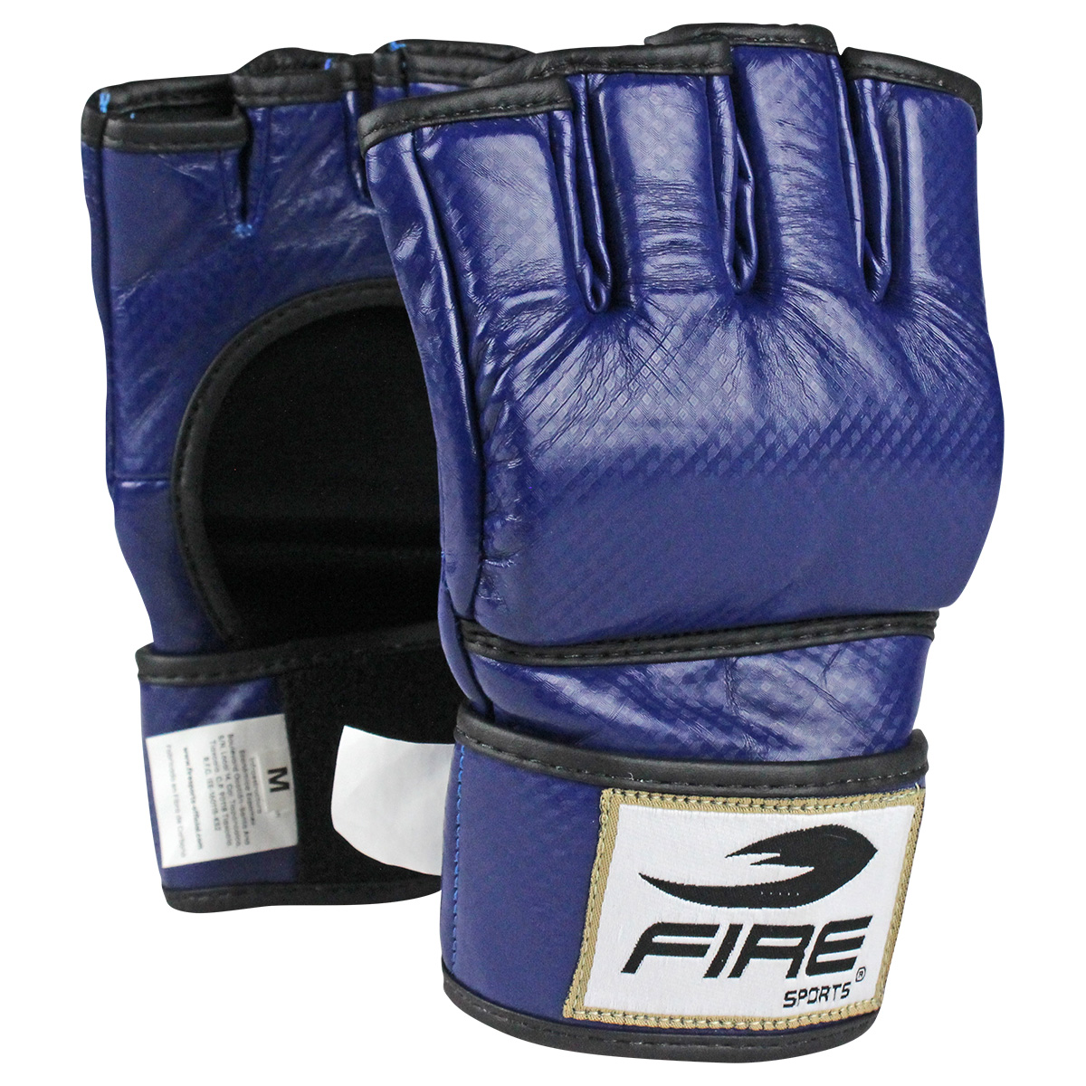 Foto 2 pulgar | Guantes para Mma Fire Sports color Azul talla Mediana