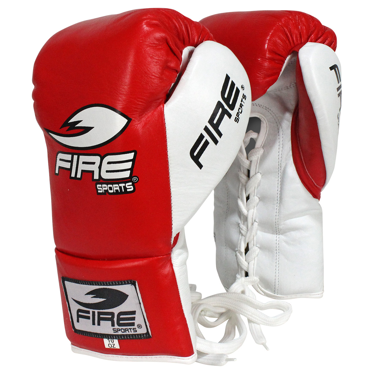 Foto 2 pulgar | Guantes De Piel Fire Sports Para Peleas Profesionales de agujeta color Rojo 10 Oz