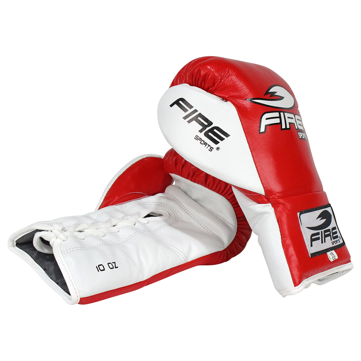 Foto 3 pulgar | Guantes De Piel Fire Sports Para Peleas Profesionales de agujeta color Rojo 10 Oz