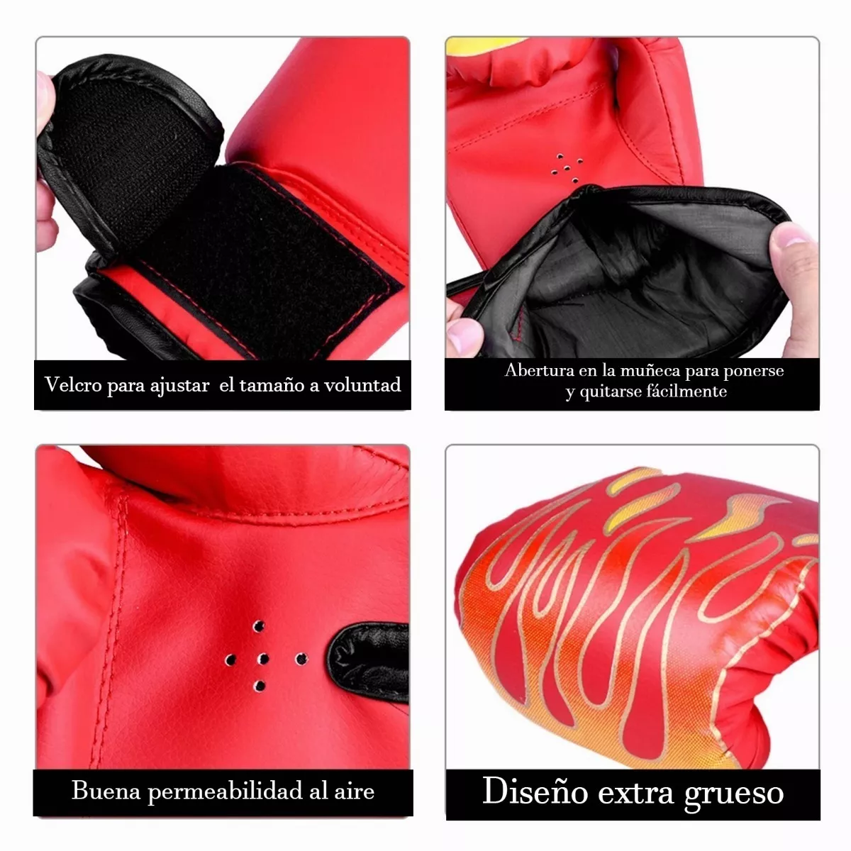 Foto 2 | Guantes de Boxeo Infantil Eo Safe Imports Esi-5582 color Rojo