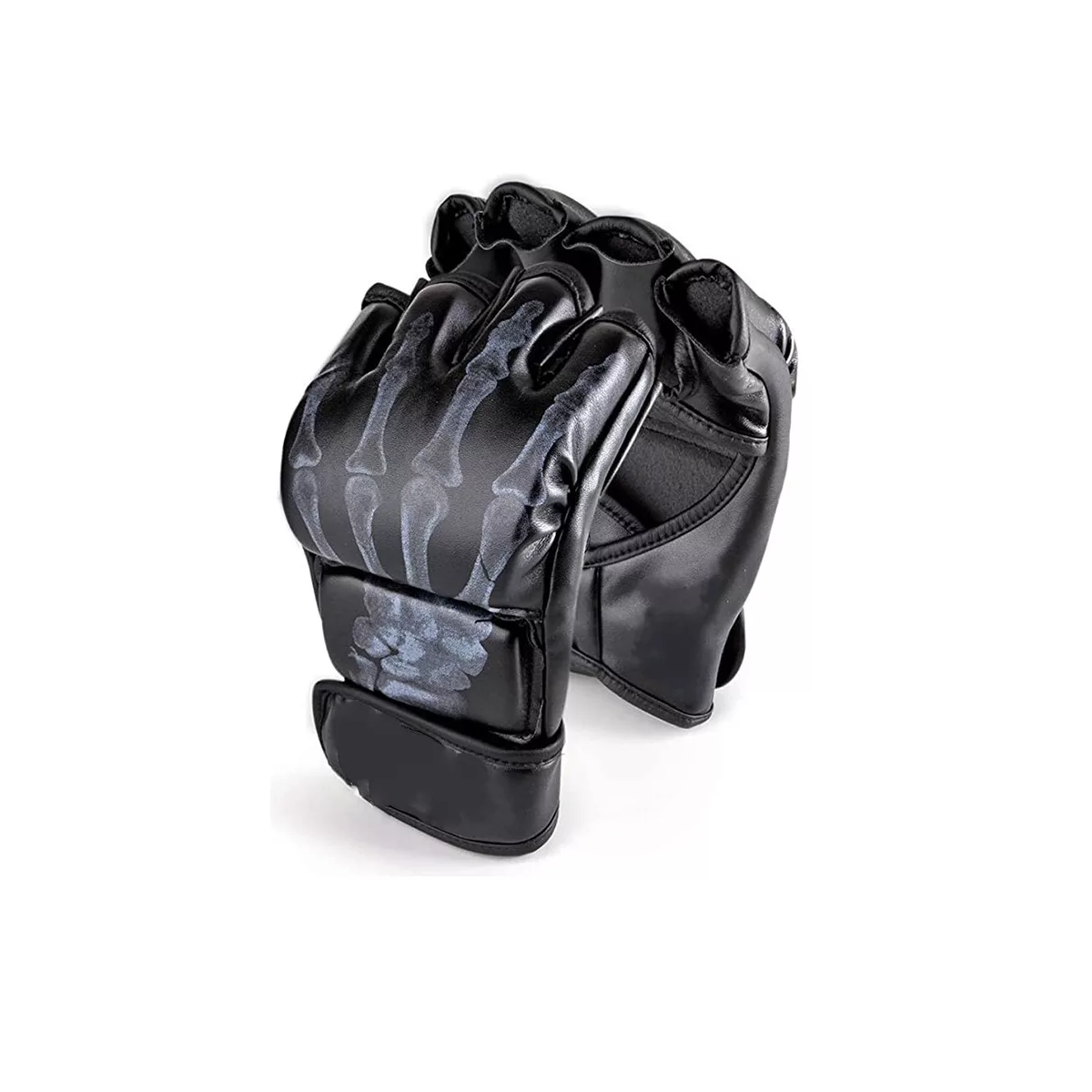 Guantes de Boxeo Eo Safe Imports Esi-8772 color Negro con Entrenamiento de Medio Dedo