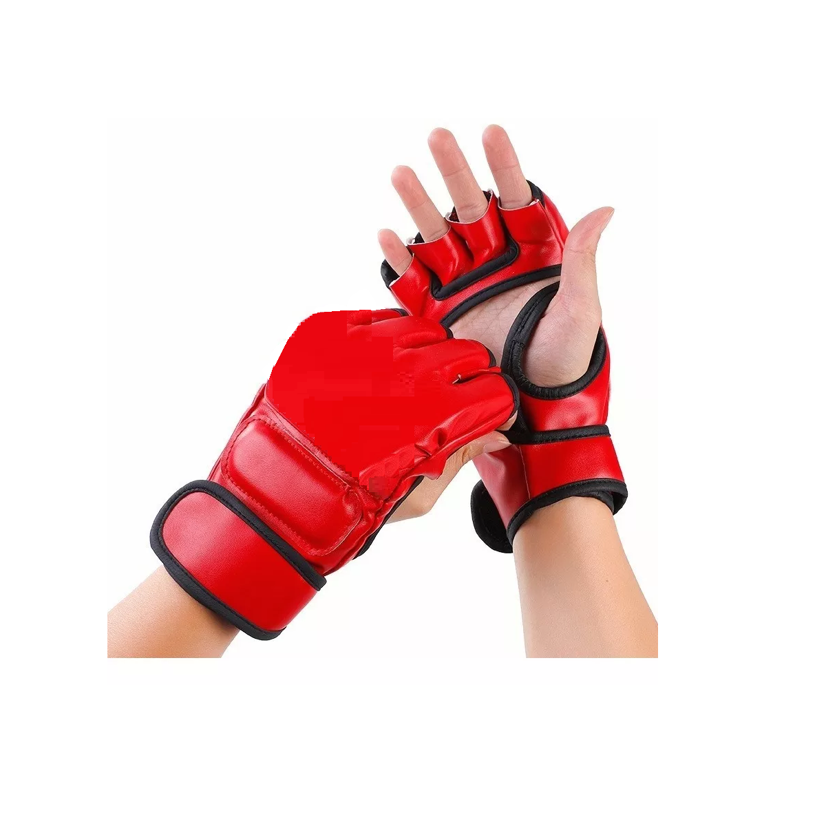 Foto 2 pulgar | Guantes De Boxeo Con Entrenamiento De Medio Dedo Kickboxing Eo Safe Imports Esi-9231 Rojo