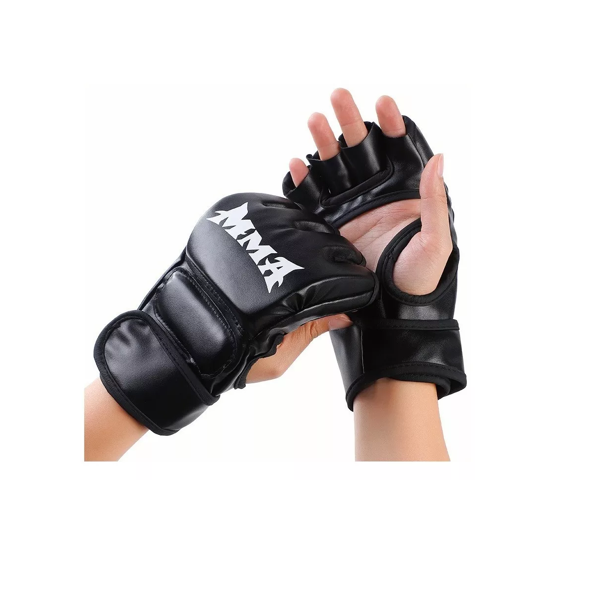 Foto 3 pulgar | Guantes de Boxeo con Entrenamiento de Medio Dedo Kickboxing Eo Safe Imports Esi-12784 Negro