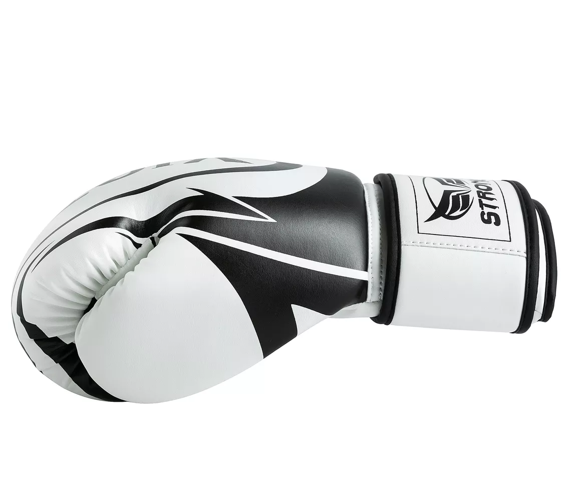 Foto 3 pulgar | Guantes De Box Para Kickboxing Strap Velcro 16 Oz Blanco