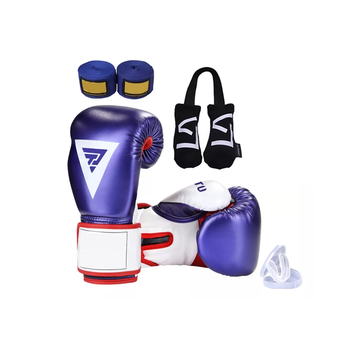 Foto 2 pulgar | Combo Guantes de Boxeo Espesos Eo Safe Imports ESI-18062 Multicolor Talla 12 Oz