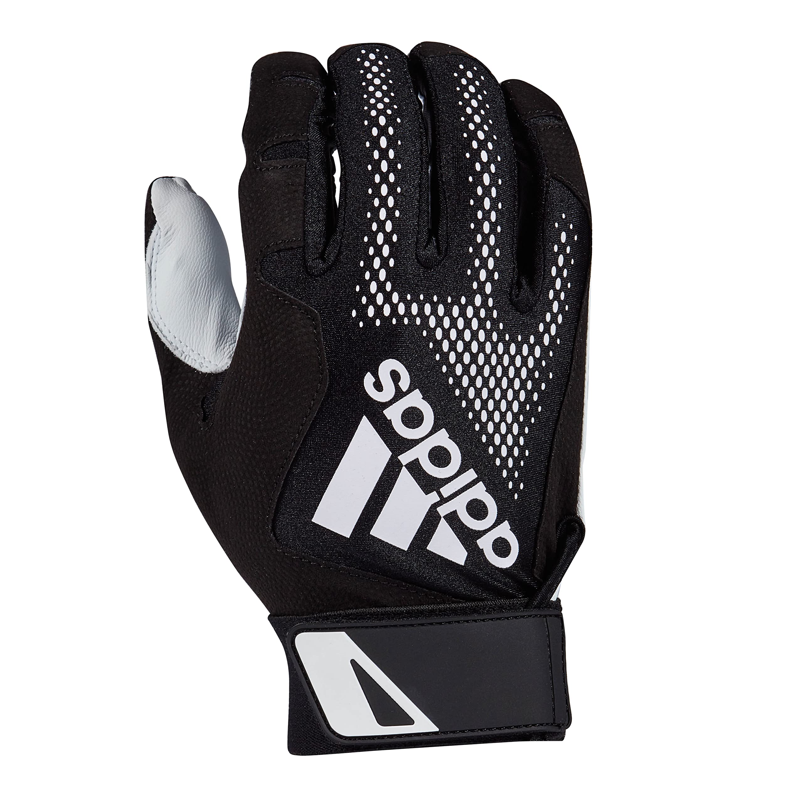 Guante De Bateo Adidas Diamond King 3.0 De Piel Negro/blanco - Venta Internacional.
