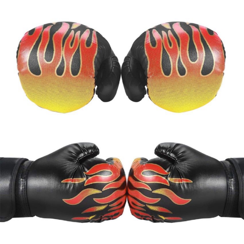 Guantes De Boxeo Para Niños, 6 Onzas, Protector De Muñeca, 8 Cm, Puño De 4 Cm De Grosor - Venta Internacional.