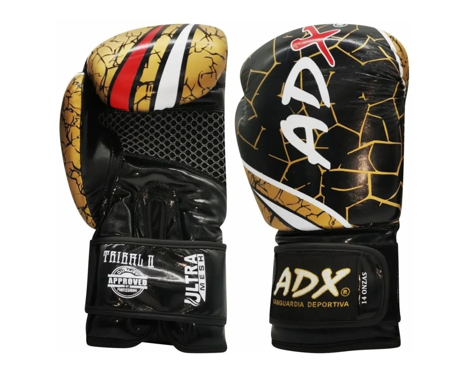 Foto 2 pulgar | Kit De  Guantes De Box Tribal2 Dorado 16 Oz