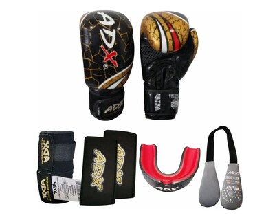 Foto 2 | Kit De Guantes De Box Tribal2 Dorado 16 Oz