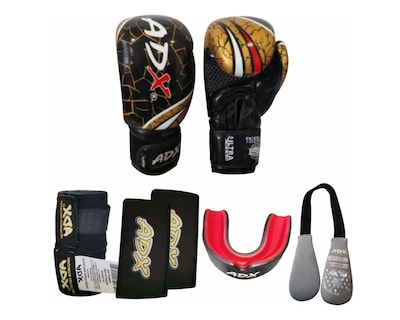 Foto 2 | Kit De Guantes De Box Tribal2 Dorado 12 Oz