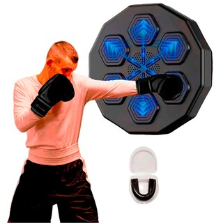 Foto 2 | Kit Maquina De Boxeo Con Guantes De 14 Oz Bluelander Negro Mate Con Protector Bucal