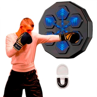 Foto 2 | Kit Maquina De Boxeo Con Guantes De 14 Oz Bluelander Negro Con Protector Bucal