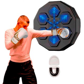 Foto 2 | Kit Maquina De Boxeo Con Guantes De 8 Oz Bluelander Blanco Con Protector Bucal