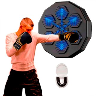 Foto 4 | Kit Maquina De Boxeo Con Guantes De 12 Oz Bluelander Negro Con Protector Bucal